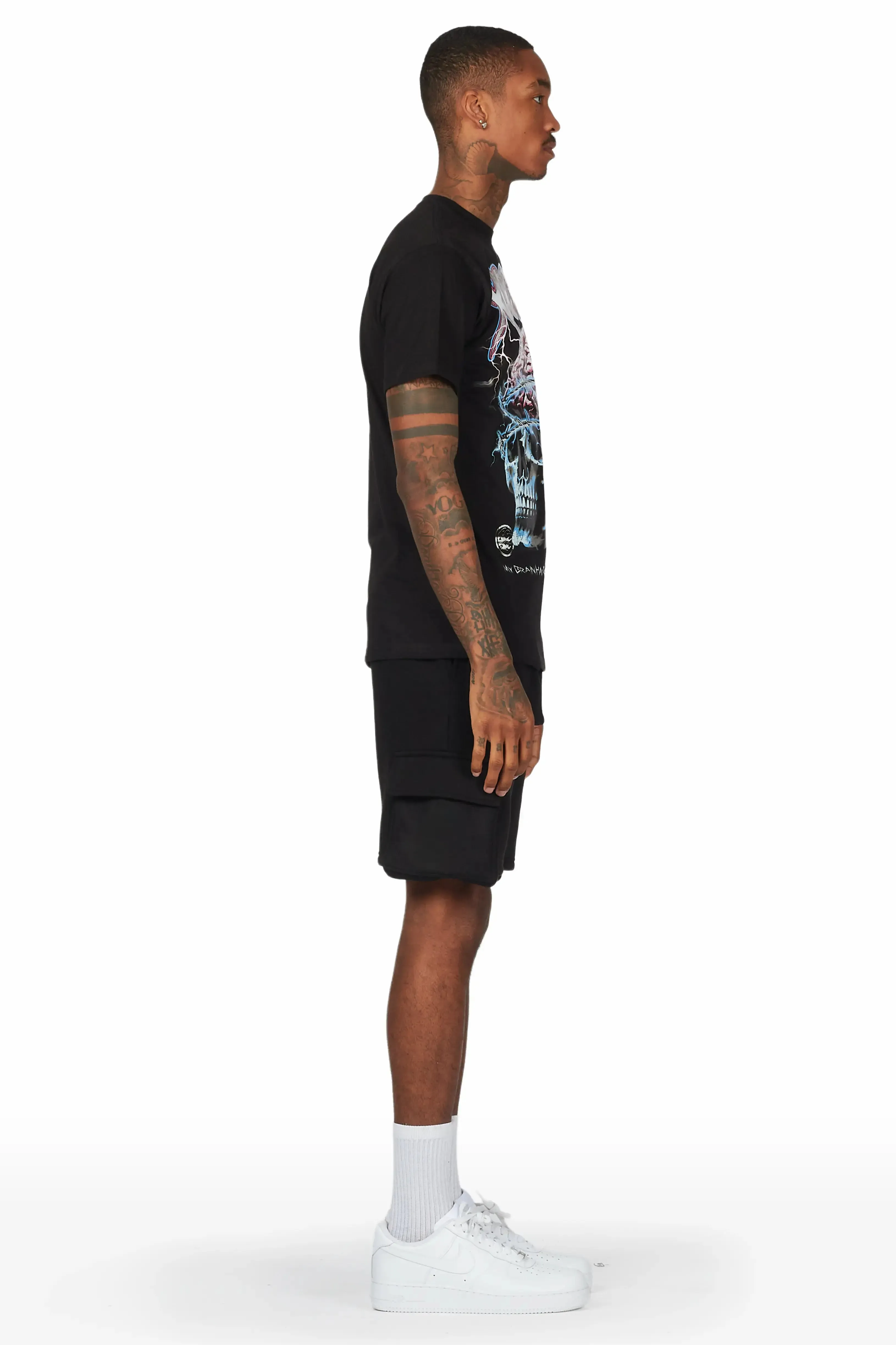 Bad Brains Black T-Shirt Short Set sold by Rockstar Original product image thumbnail 4