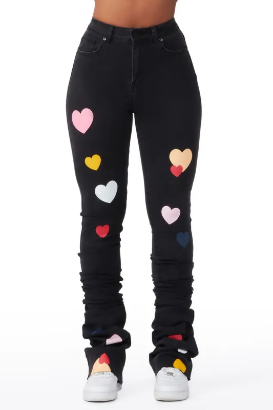 All Love to Me Black Super Stacked Jean sold by Rockstar Original