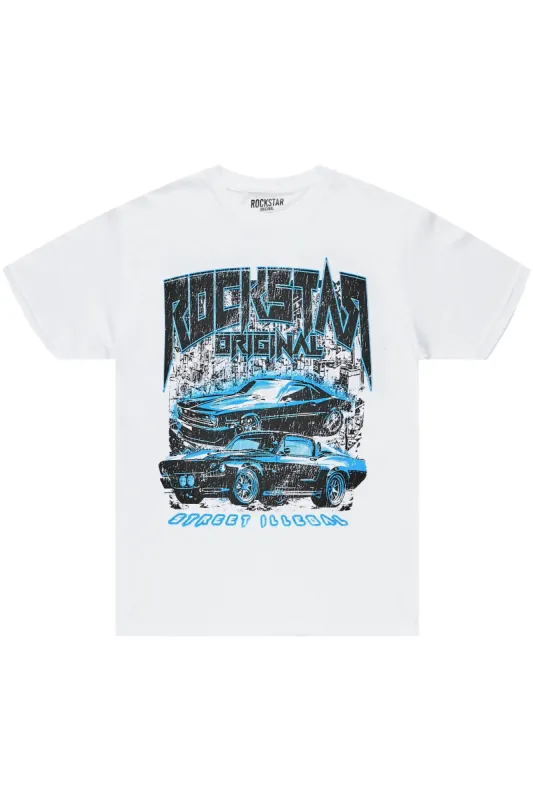 Sydesho White  Graphic T-Shirt sold by Rockstar Original
