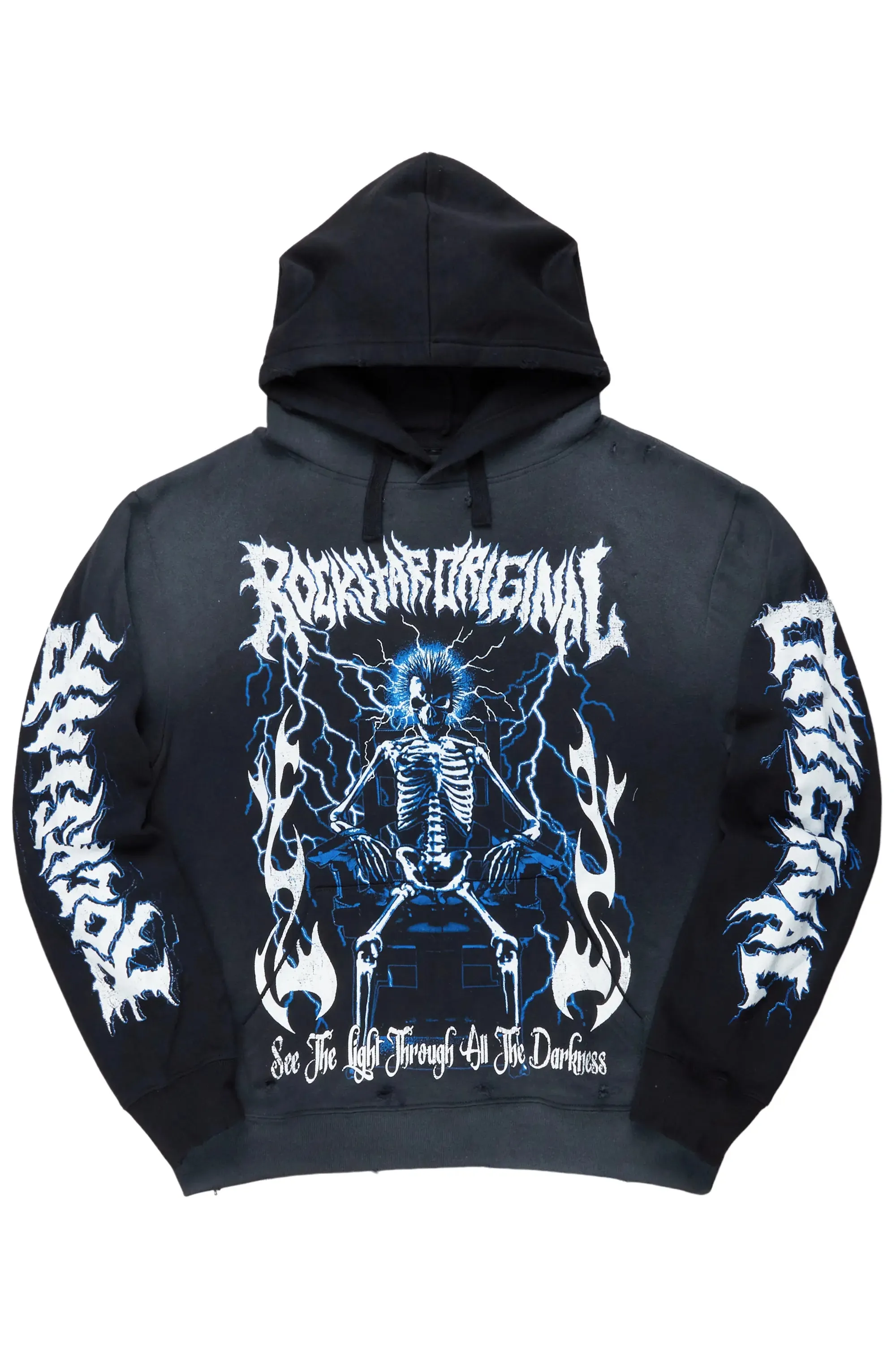 Deathrow Black Graphic Hoodie sold by Rockstar Original product image thumbnail 2