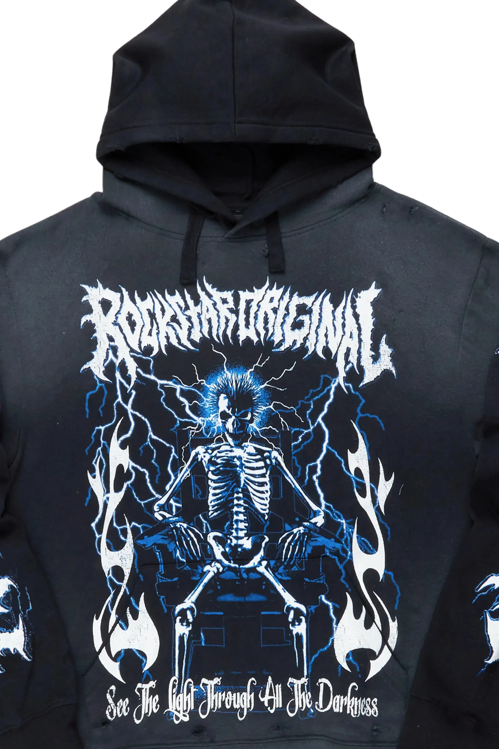 Deathrow Black Graphic Hoodie sold by Rockstar Original product image thumbnail 3