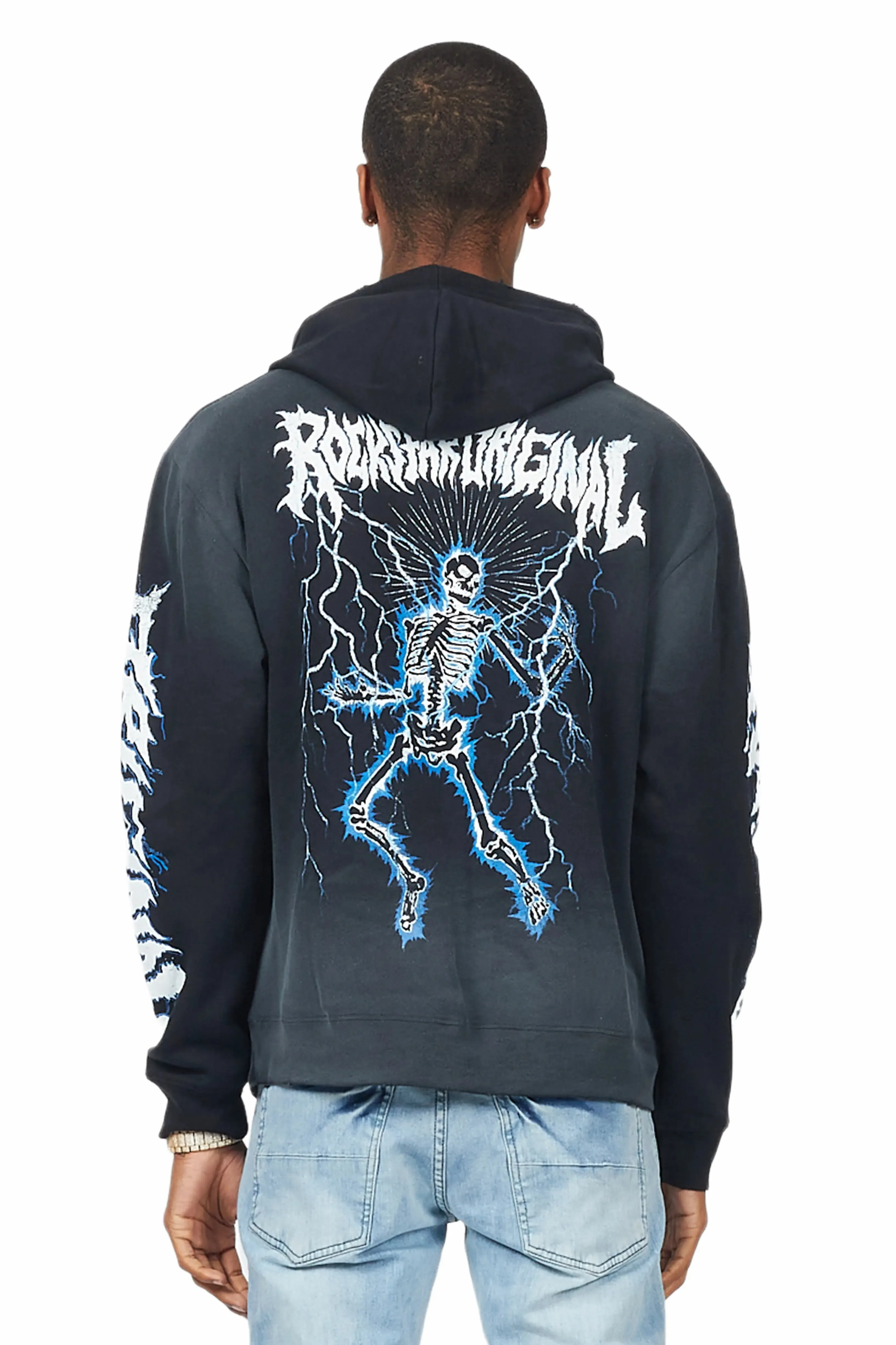 Deathrow Black Graphic Hoodie sold by Rockstar Original product image thumbnail 5
