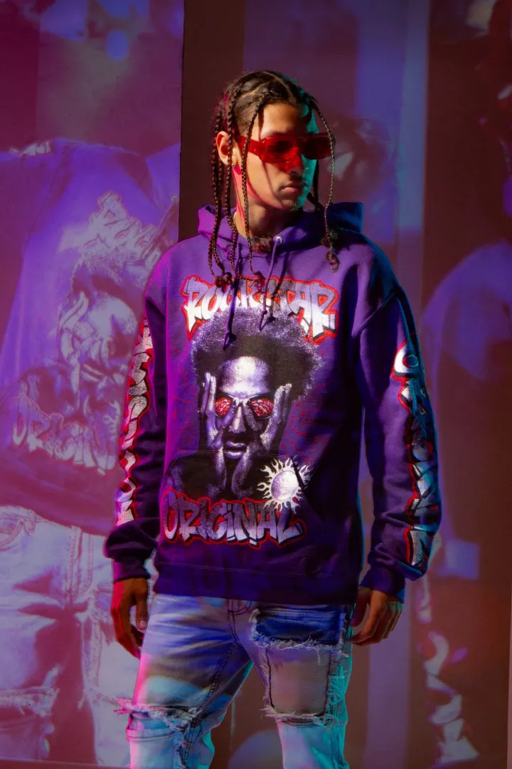 Acke Purple Graphic Hoodie sold by Rockstar Original product image thumbnail 4