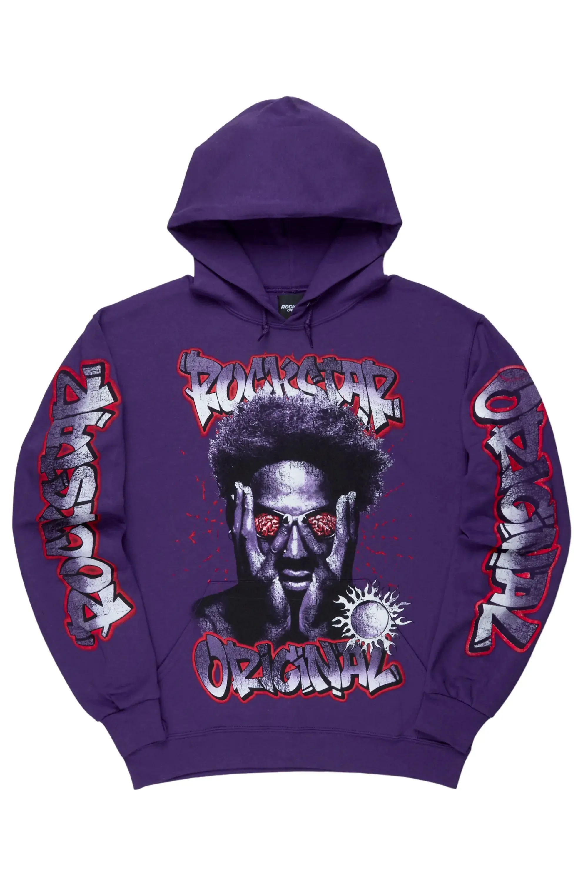 Acke Purple Graphic Hoodie sold by Rockstar Original product image thumbnail 2