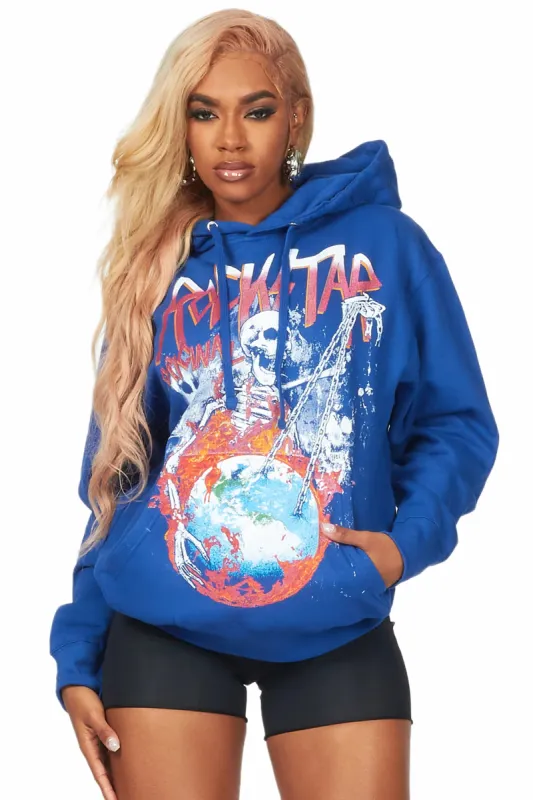 Akilah Royal Blue Oversized Hoodie sold by Rockstar Original