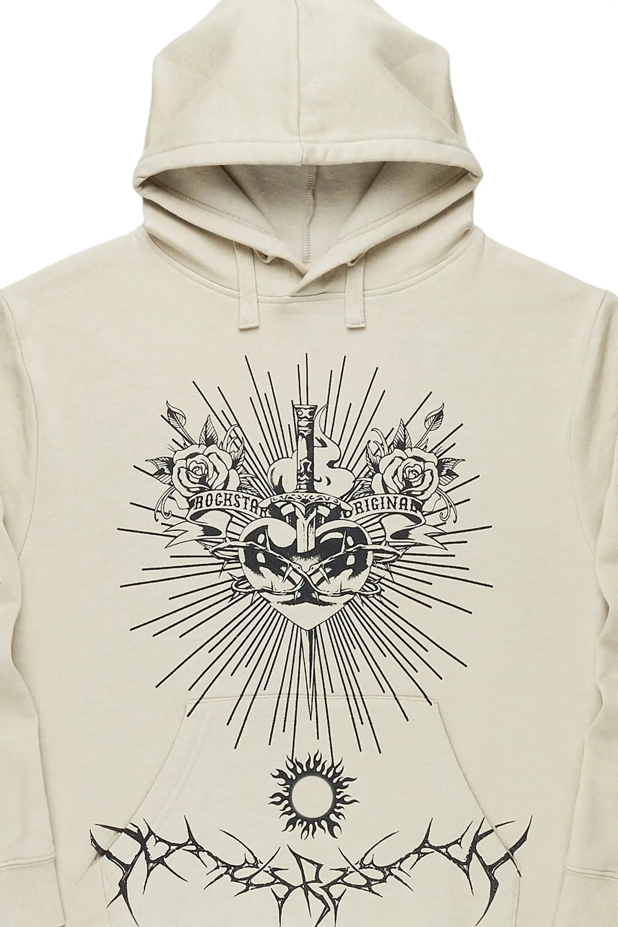 Leander Beige Graphic Hoodie sold by Rockstar Original product image thumbnail 3