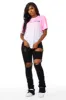 Sheana Black Distressed Super Stacked Jean sold by Rockstar Original