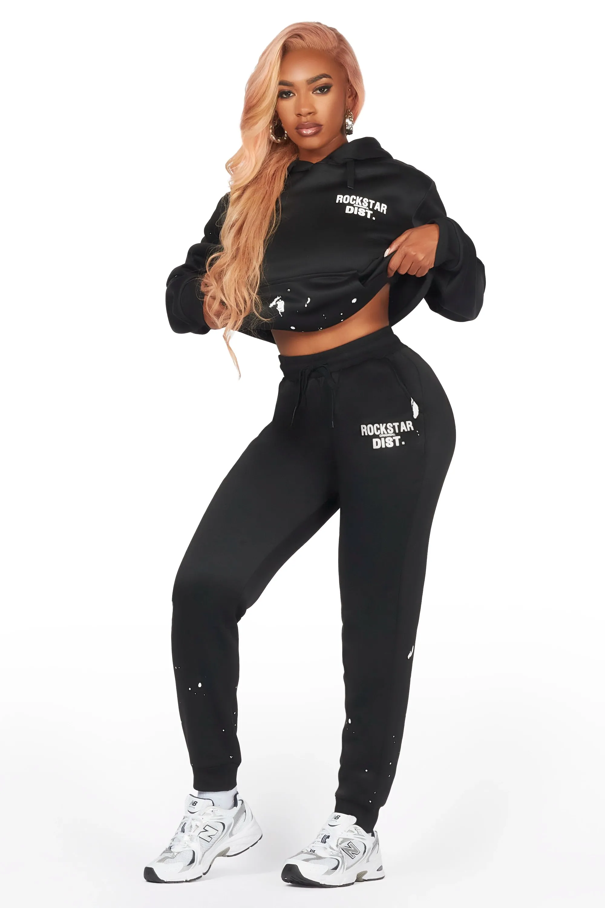 Hadley Black Jogger Trackset sold by Rockstar Original product image thumbnail 3