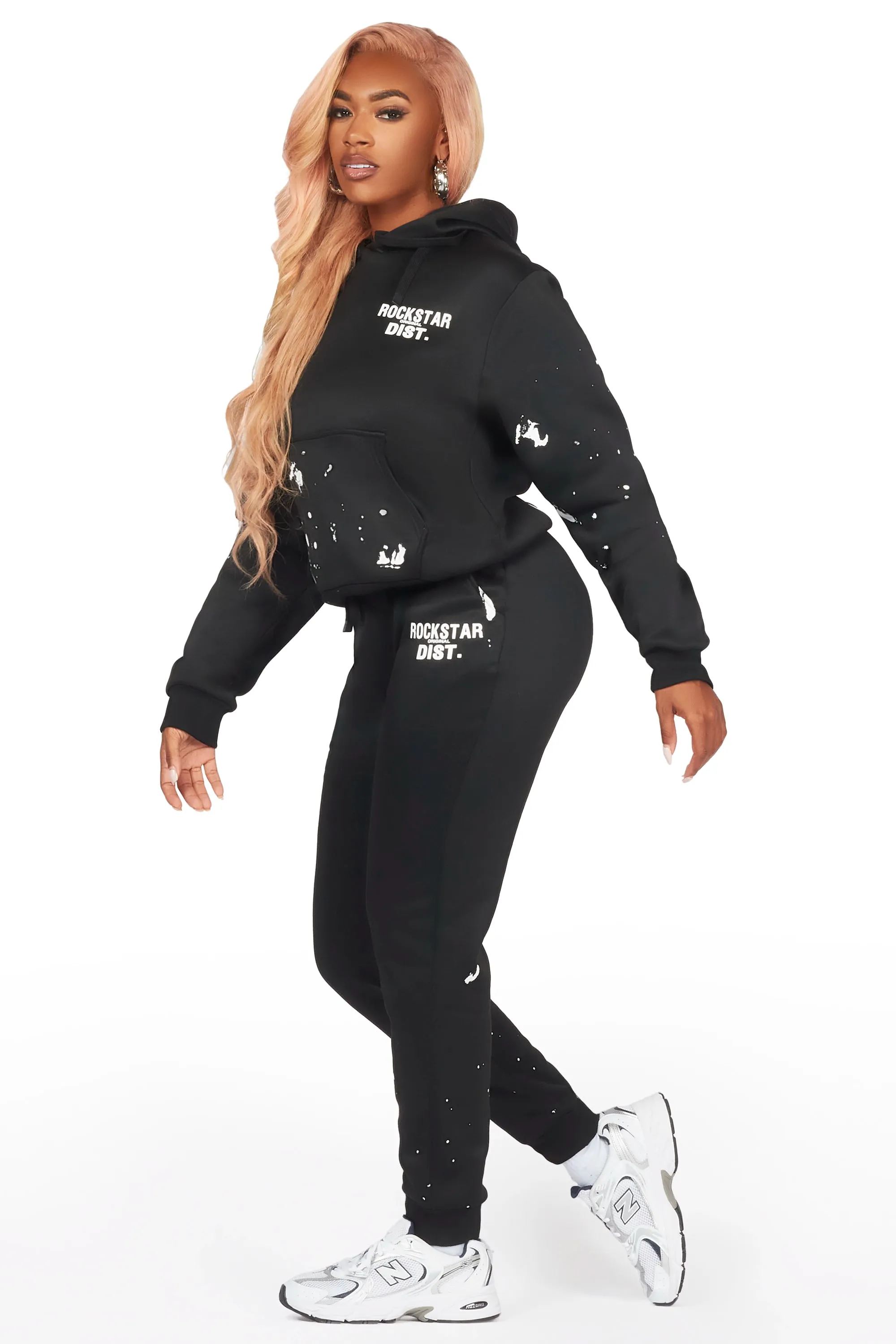 Hadley Black Jogger Trackset sold by Rockstar Original product image thumbnail 5