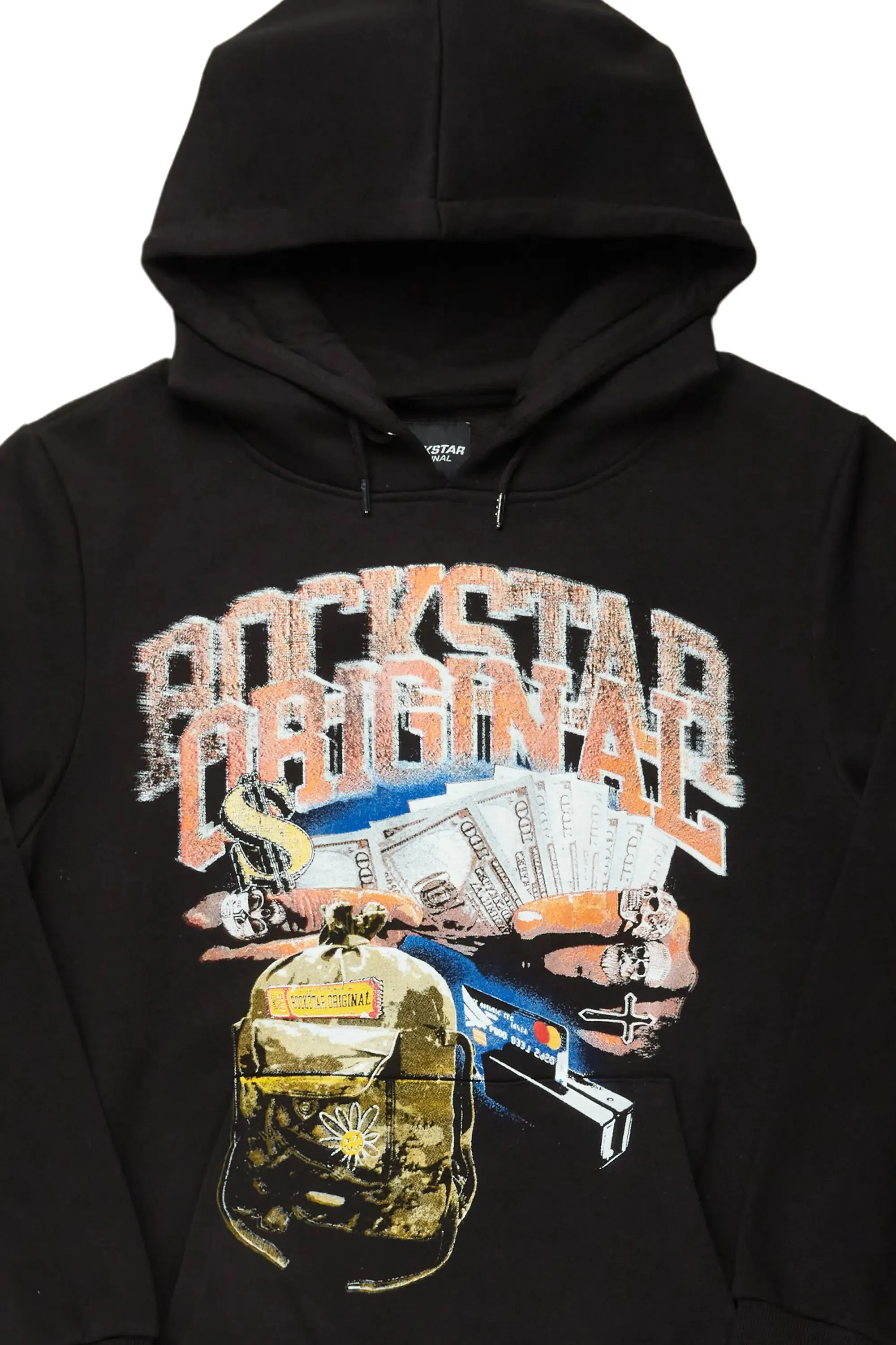 Floriana Black Graphic Hoodie sold by Rockstar Original product image thumbnail 5