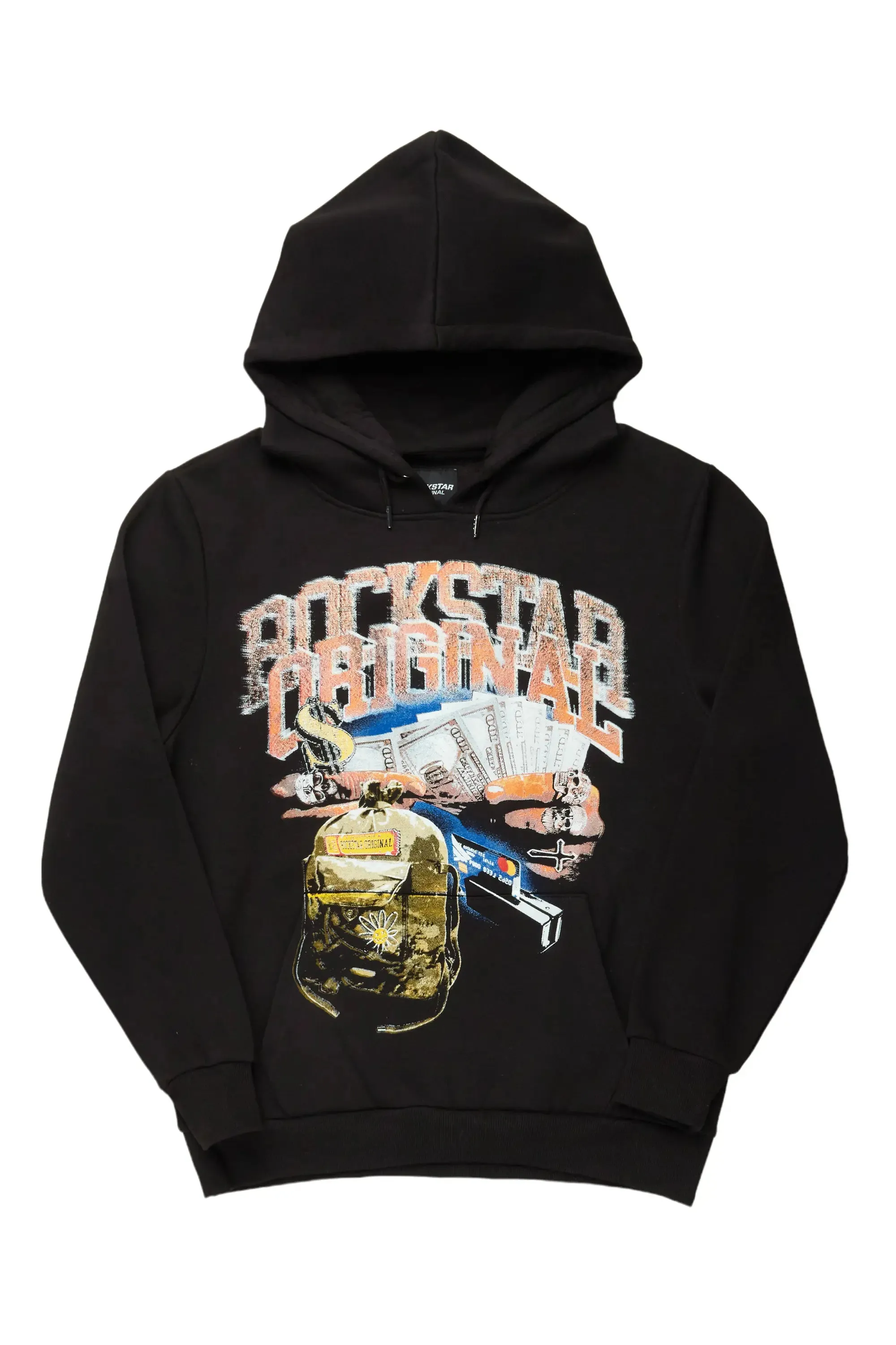 Floriana Black Graphic Hoodie sold by Rockstar Original