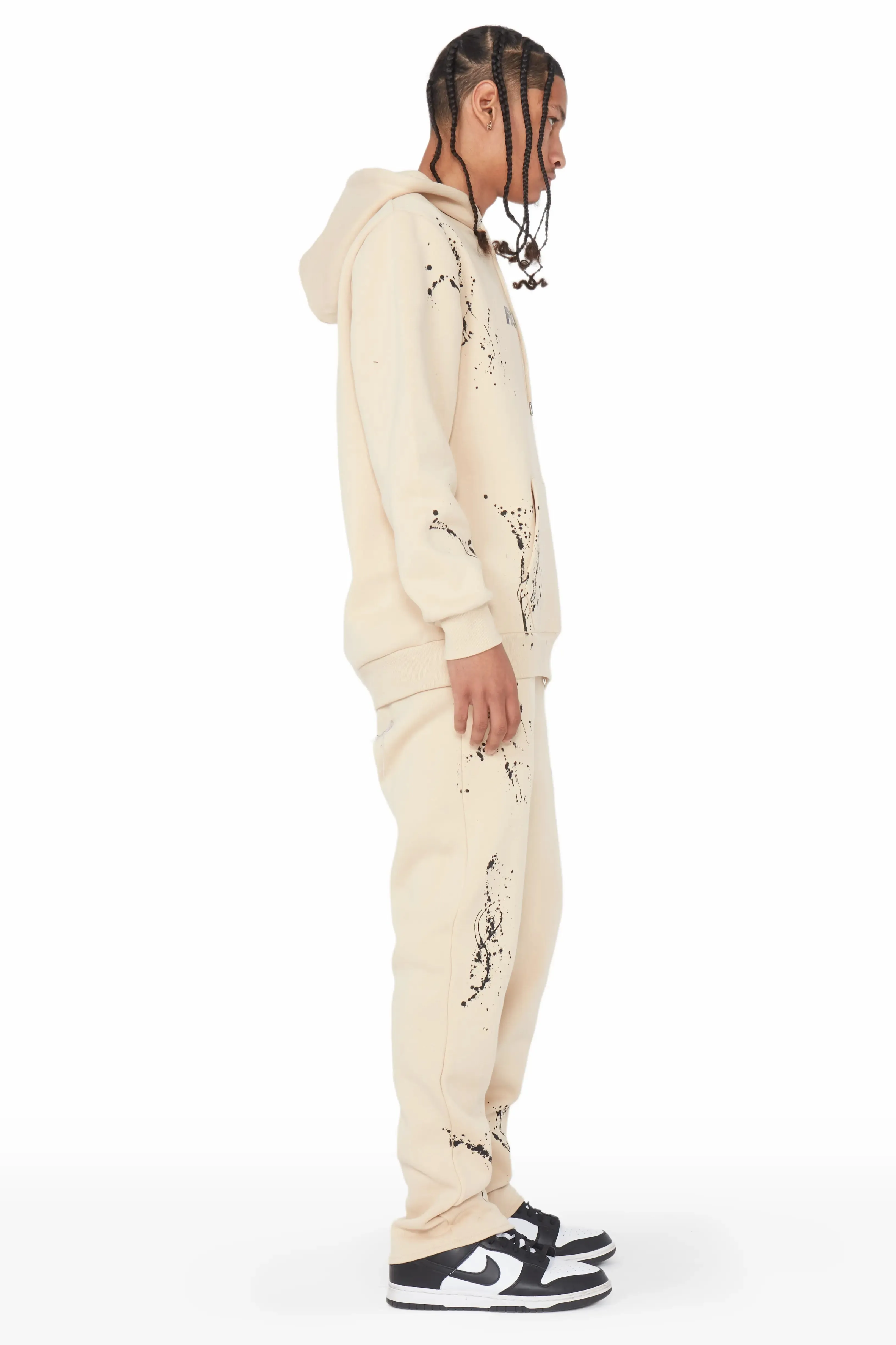 Rune Beige Slim Fit Track Set sold by Rockstar Original product image thumbnail 4