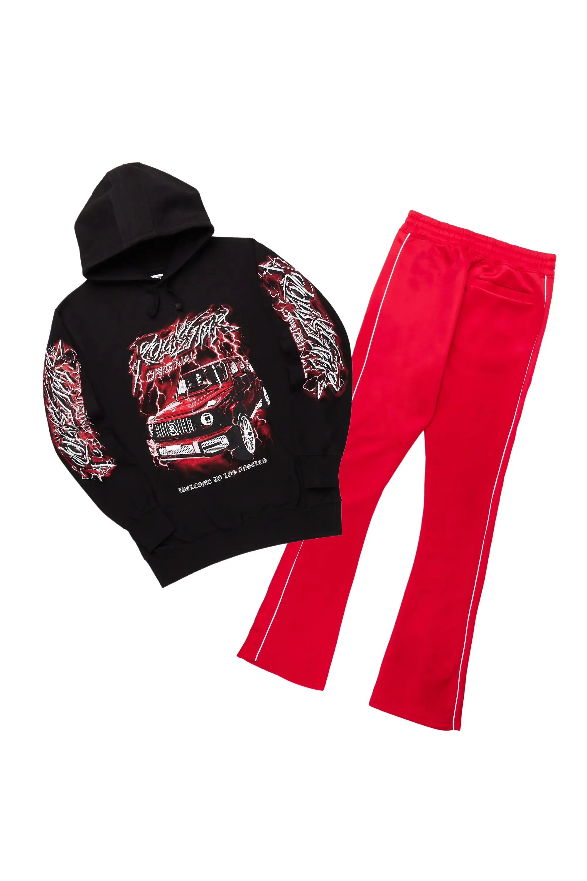 Hai Black/Red Graphic Hoodie Track Set sold by Rockstar Original product image thumbnail 2