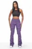 Zariyah Purple Stacked Flare Jean sold by Rockstar Original