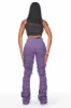 Zariyah Purple Stacked Flare Jean sold by Rockstar Original