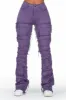 Zariyah Purple Stacked Flare Jean sold by Rockstar Original