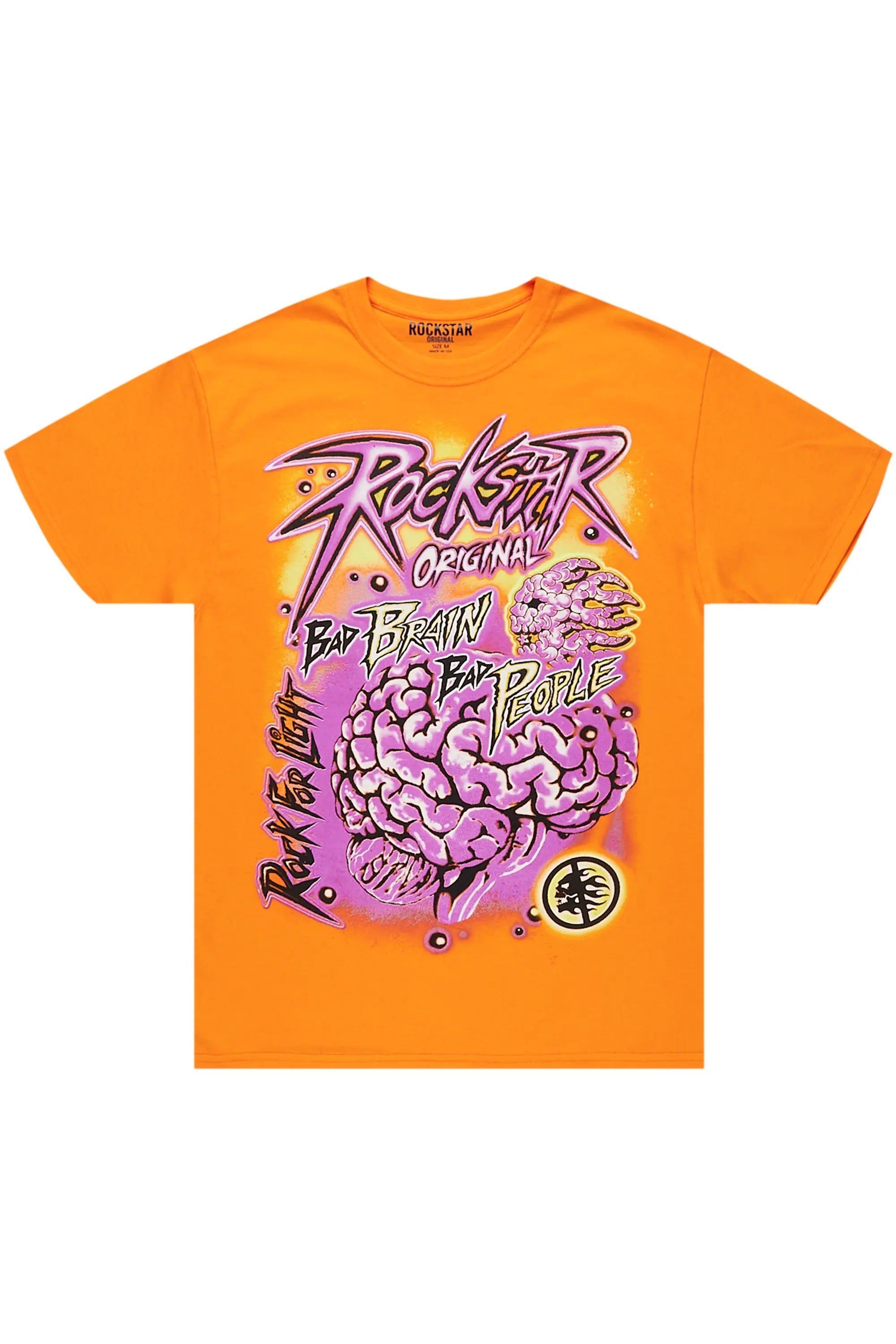 Braindead Orange Graphic T-Shirt sold by Rockstar Original product image thumbnail 2