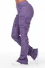 Zariyah Purple Stacked Flare Jean sold by Rockstar Original