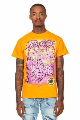 Braindead Orange Graphic T-Shirt sold by Rockstar Original
