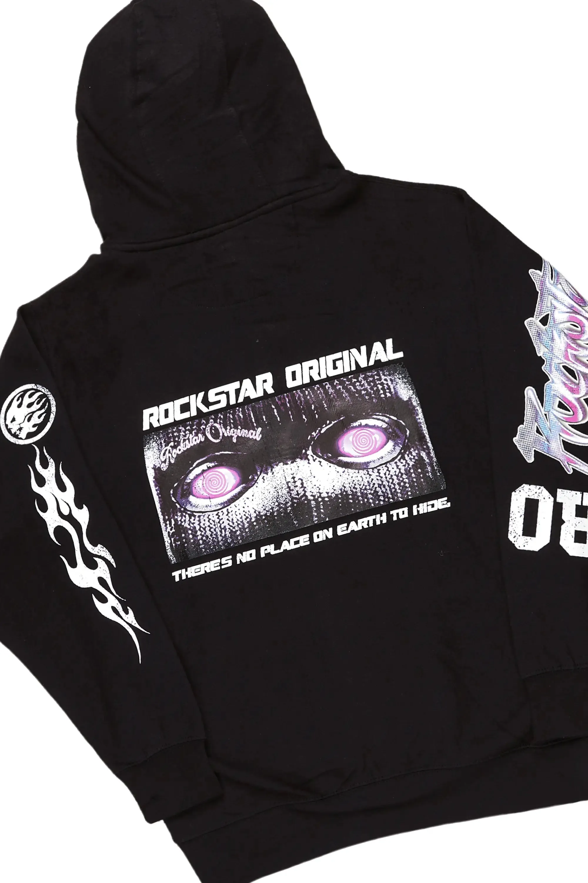 Bram Black Graphic Hoodie/Track Pant Set sold by Rockstar Original product image thumbnail 3