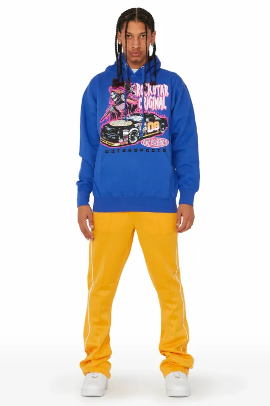 Daggor Blue/Yellow Hoodie/Track Pant Set sold by Rockstar Original