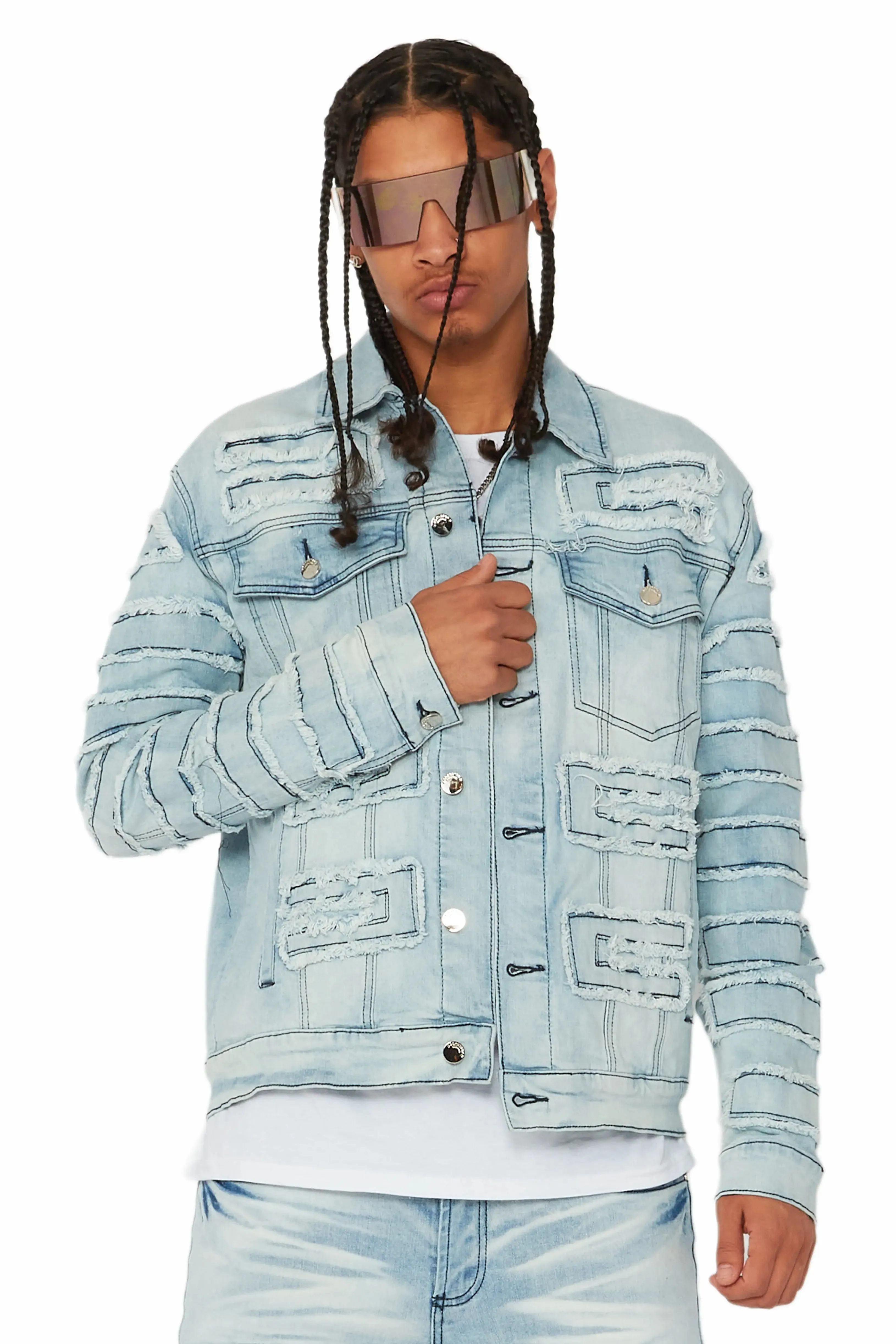 Shake Blue Denim Jacket sold by Rockstar Original product image thumbnail 4