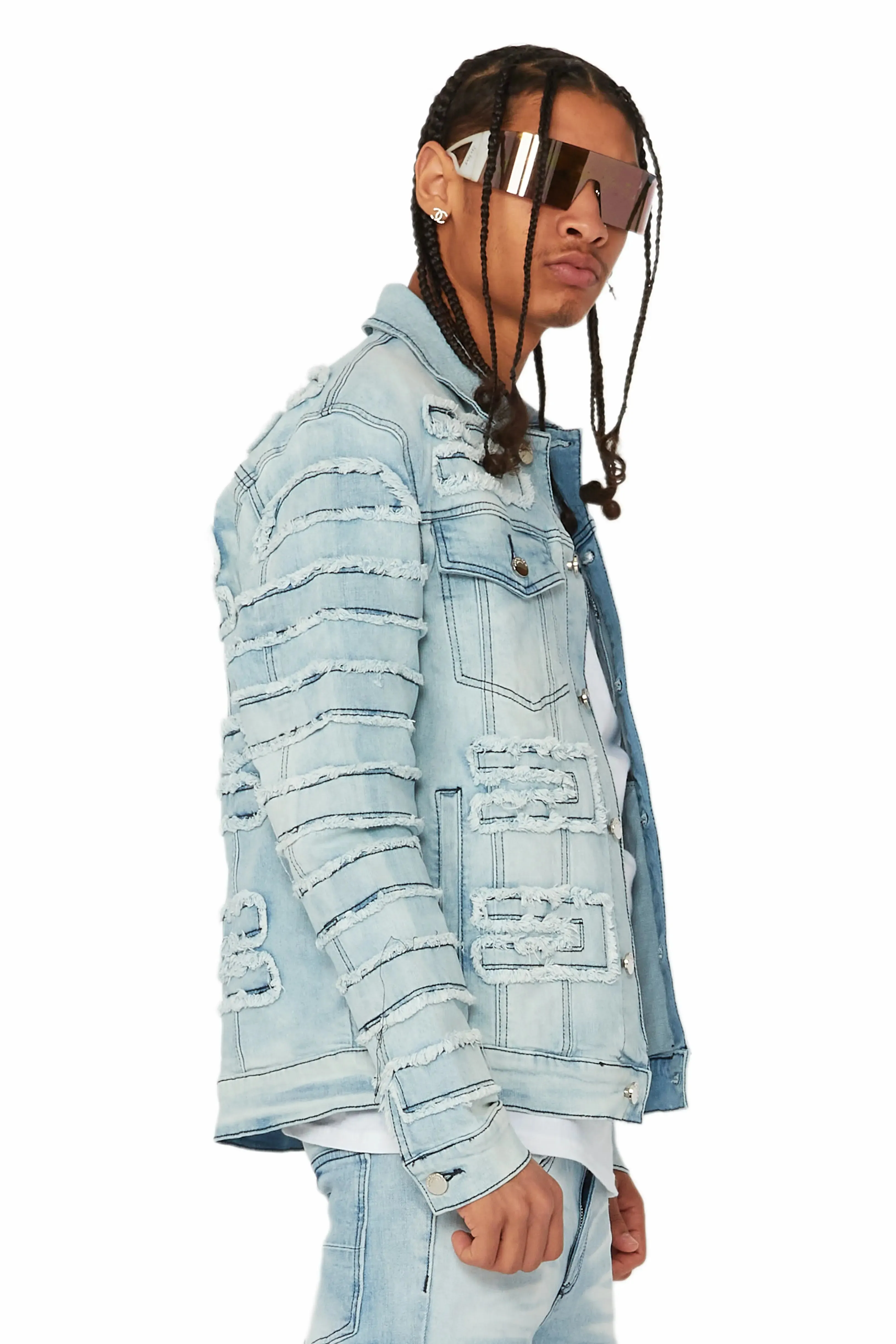 Shake Blue Denim Jacket sold by Rockstar Original product image thumbnail 3