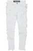 Achilles White Raw Edge Skinny Fit Jean sold by Rockstar Original