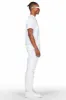Achilles White Raw Edge Skinny Fit Jean sold by Rockstar Original