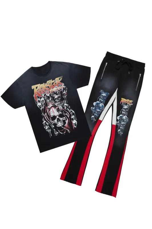 Grady Black T-Shirt/Stacked Flare Track Set sold by Rockstar Original