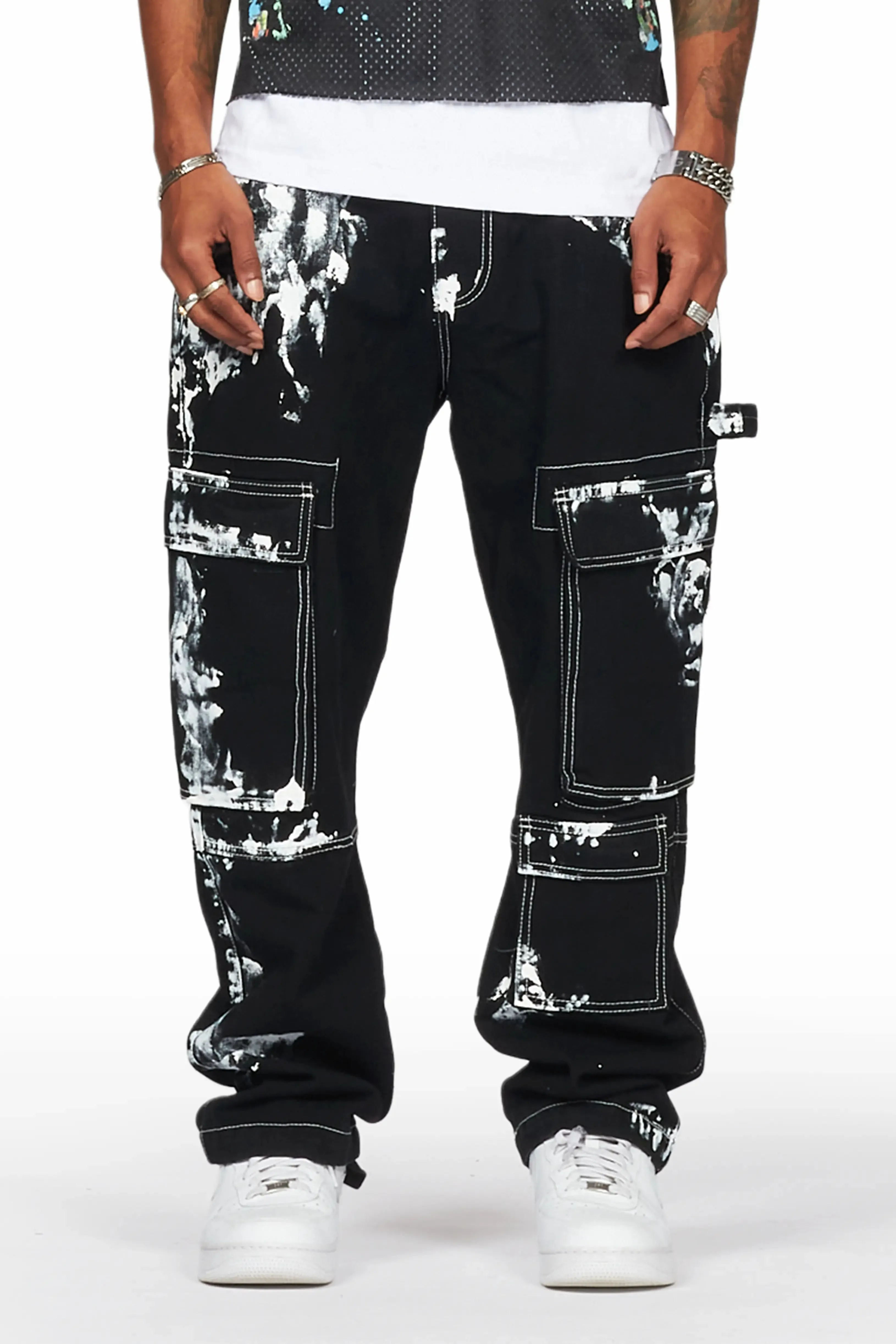 Baha Black Painter Baggy Cargo Jean sold by Rockstar Original
