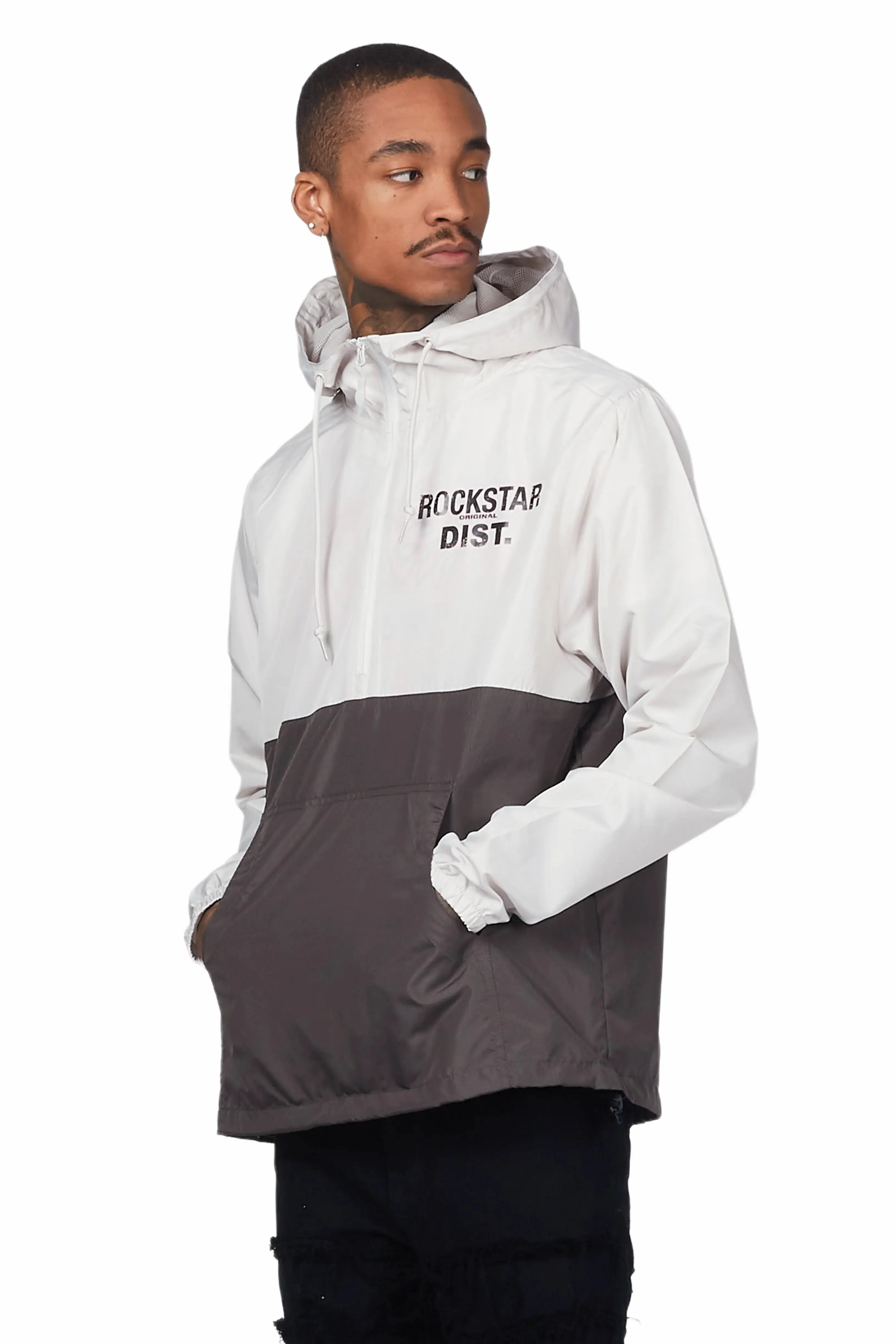 Lake Grey Graphic Windbreaker sold by Rockstar Original product image thumbnail 4