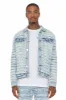 Ayan Blue Distressed Denim Jacket sold by Rockstar Original