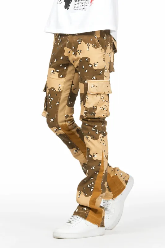 Kirrem Desert Camo Stacked Flare Jean sold by Rockstar Original