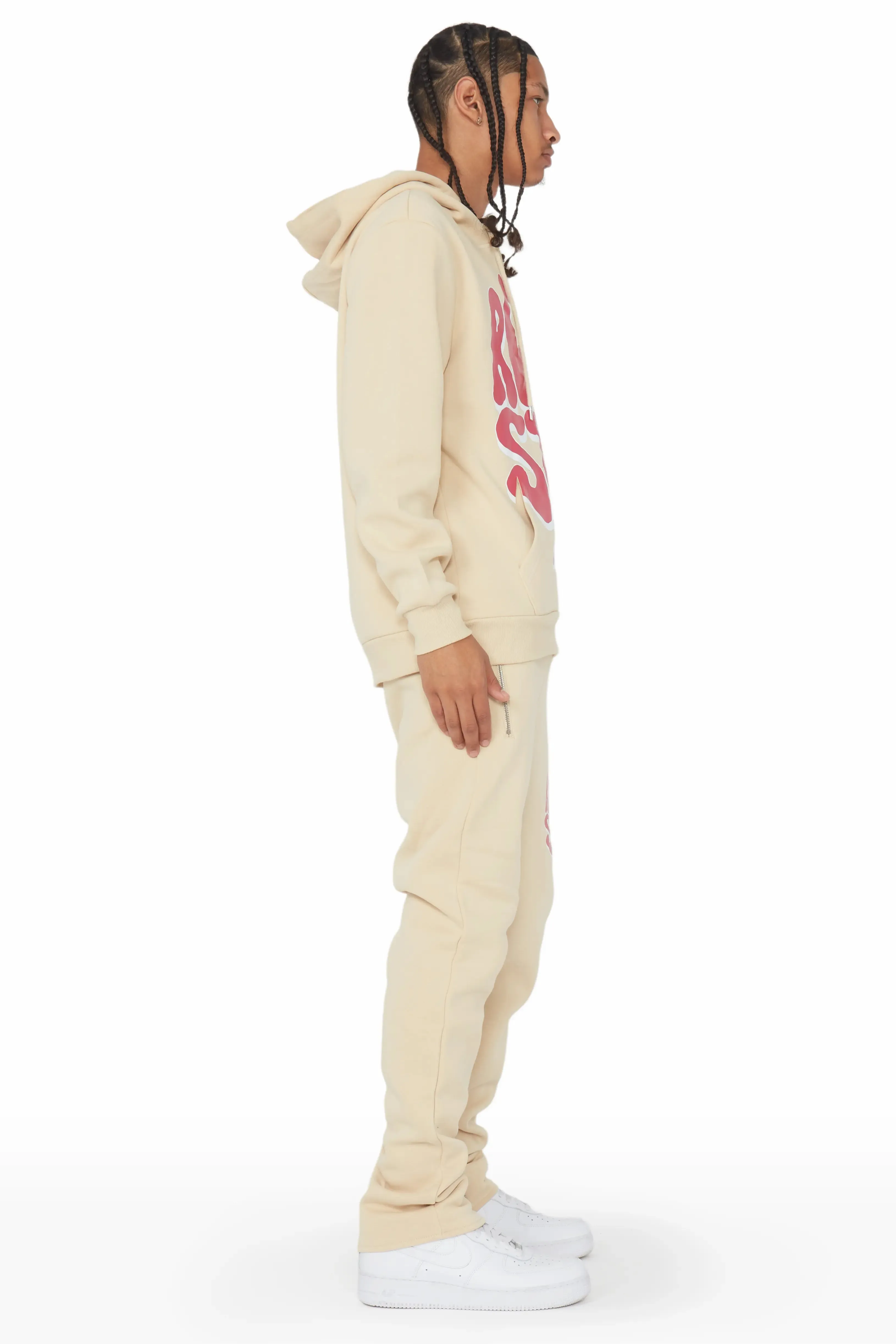 Warblen Beige Slim Fit Track Set sold by Rockstar Original product image thumbnail 3