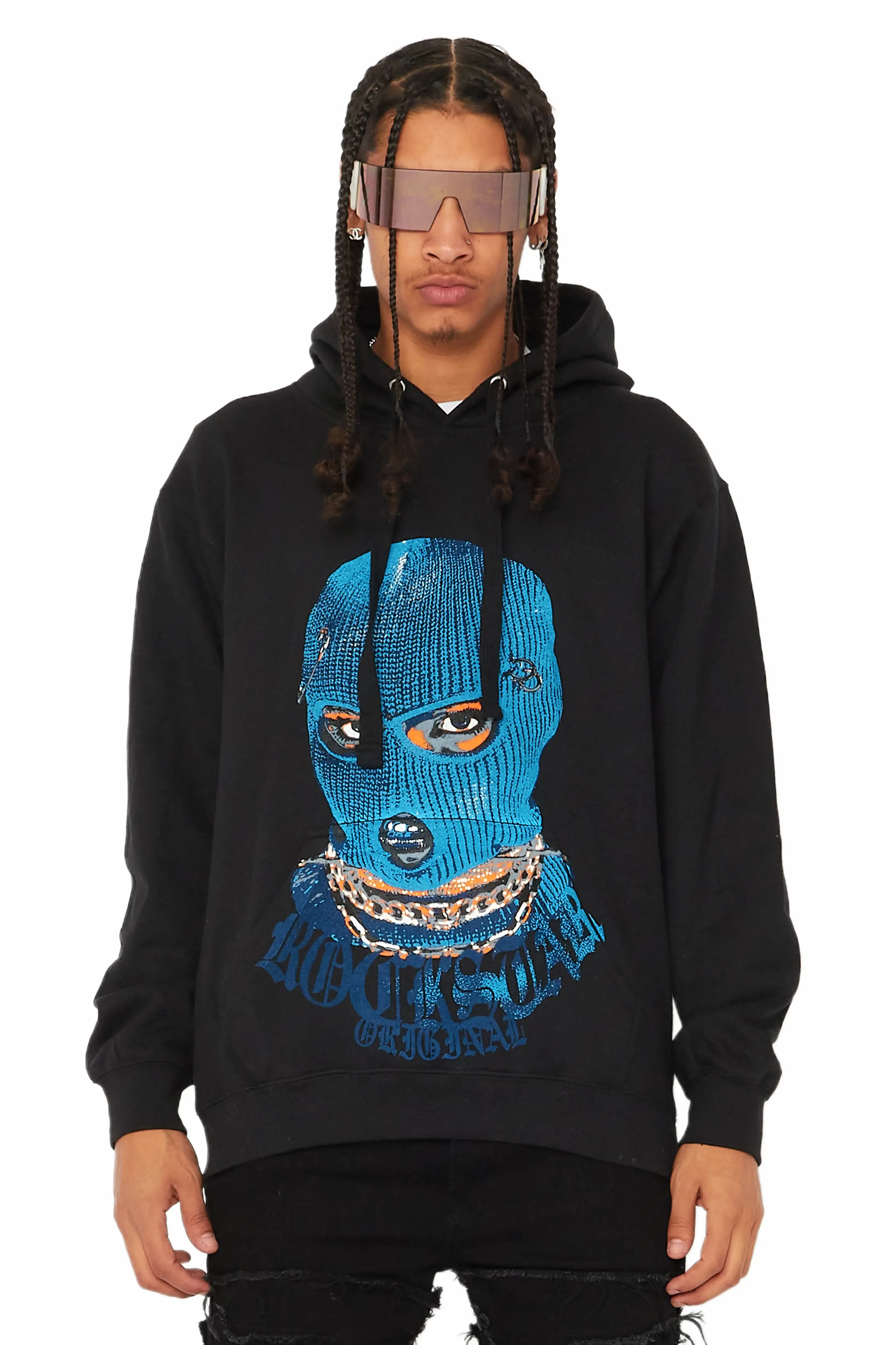 Murdra Black/Blue Graphic Hoodie sold by Rockstar Original