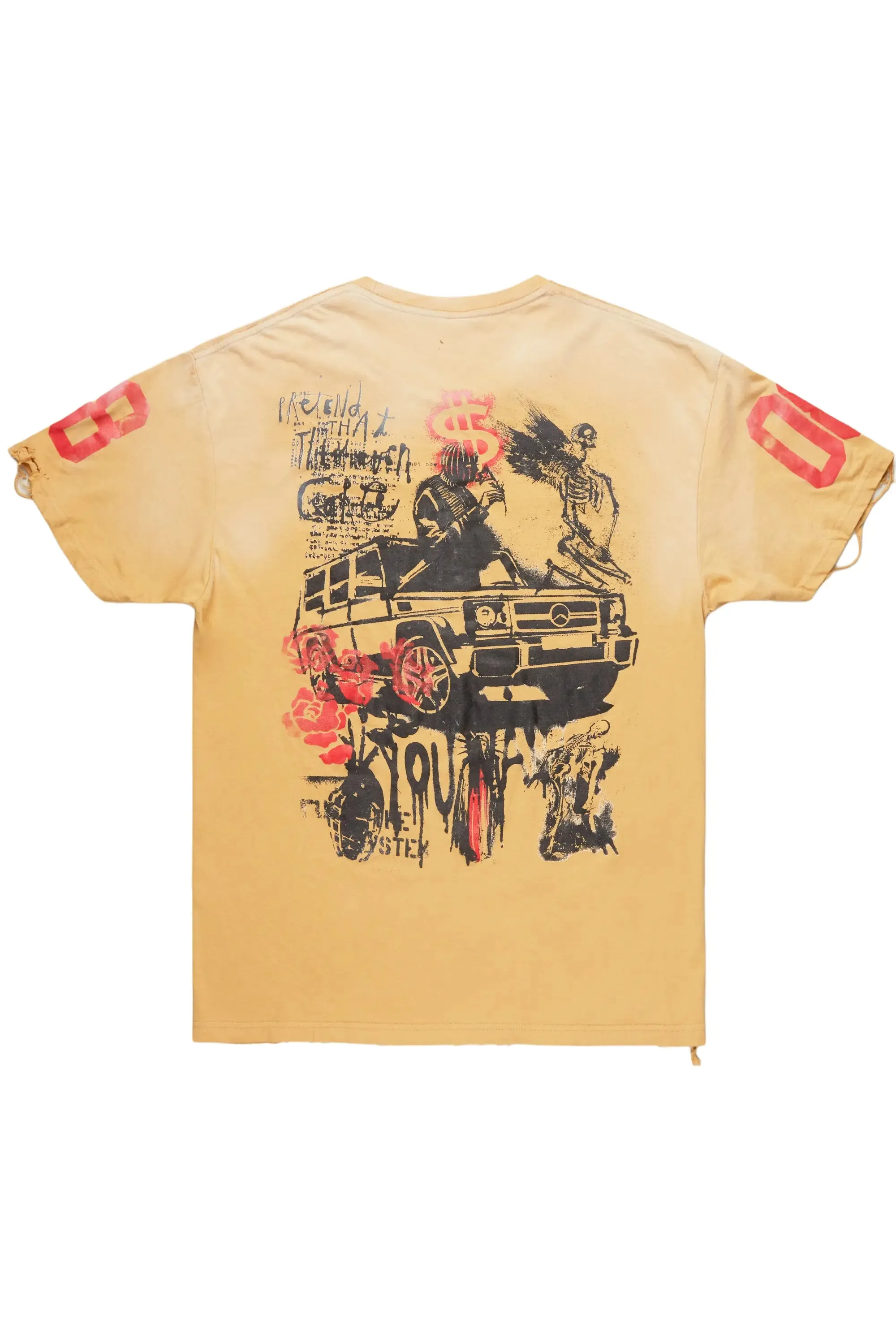 Kammile Beige Oversized T-Shirt sold by Rockstar Original product image thumbnail 3