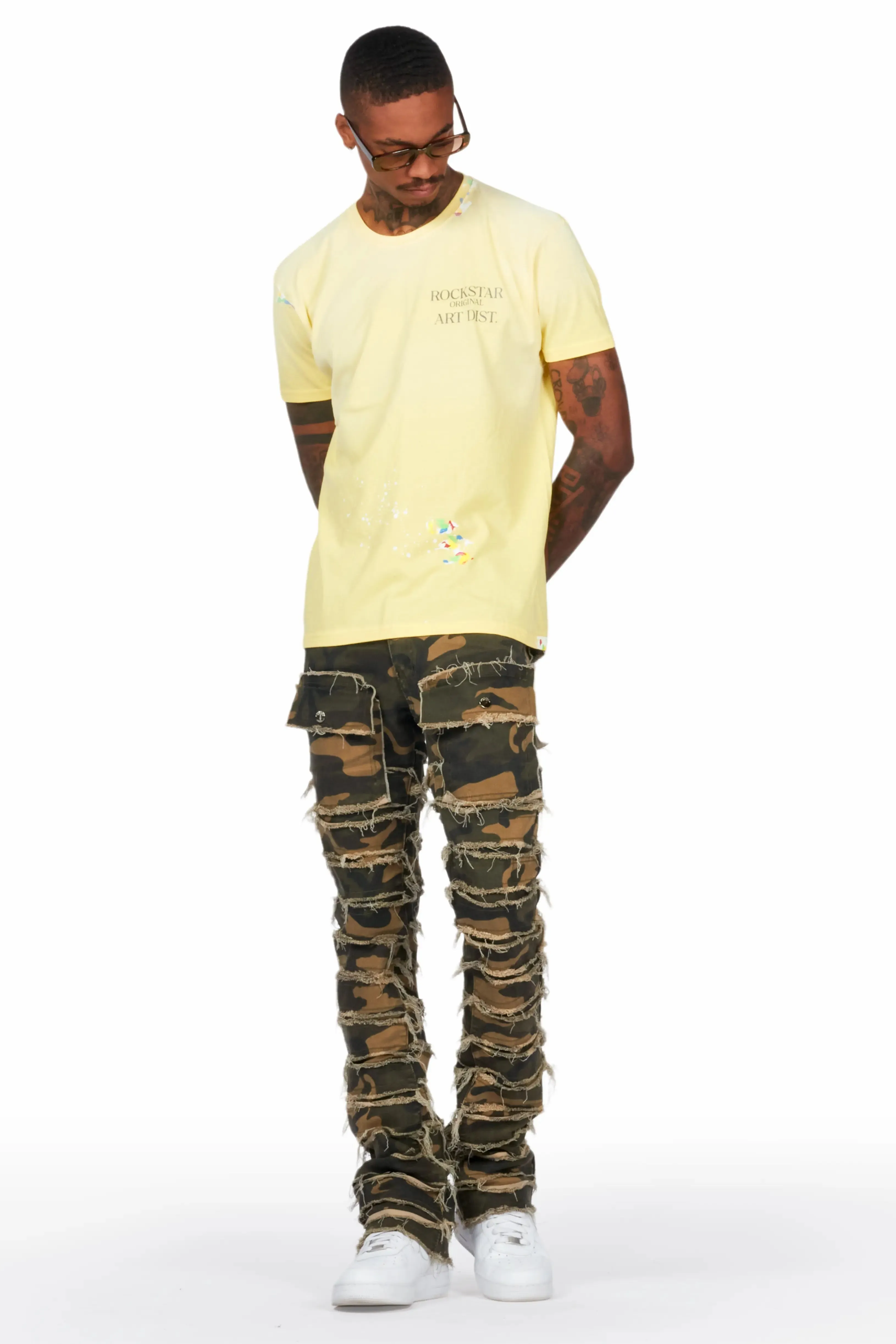 Kinby Camo Stacked Flare Jean sold by Rockstar Original product image thumbnail 5