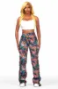 Rena Black Tapestry Stacked Pant sold by Rockstar Original