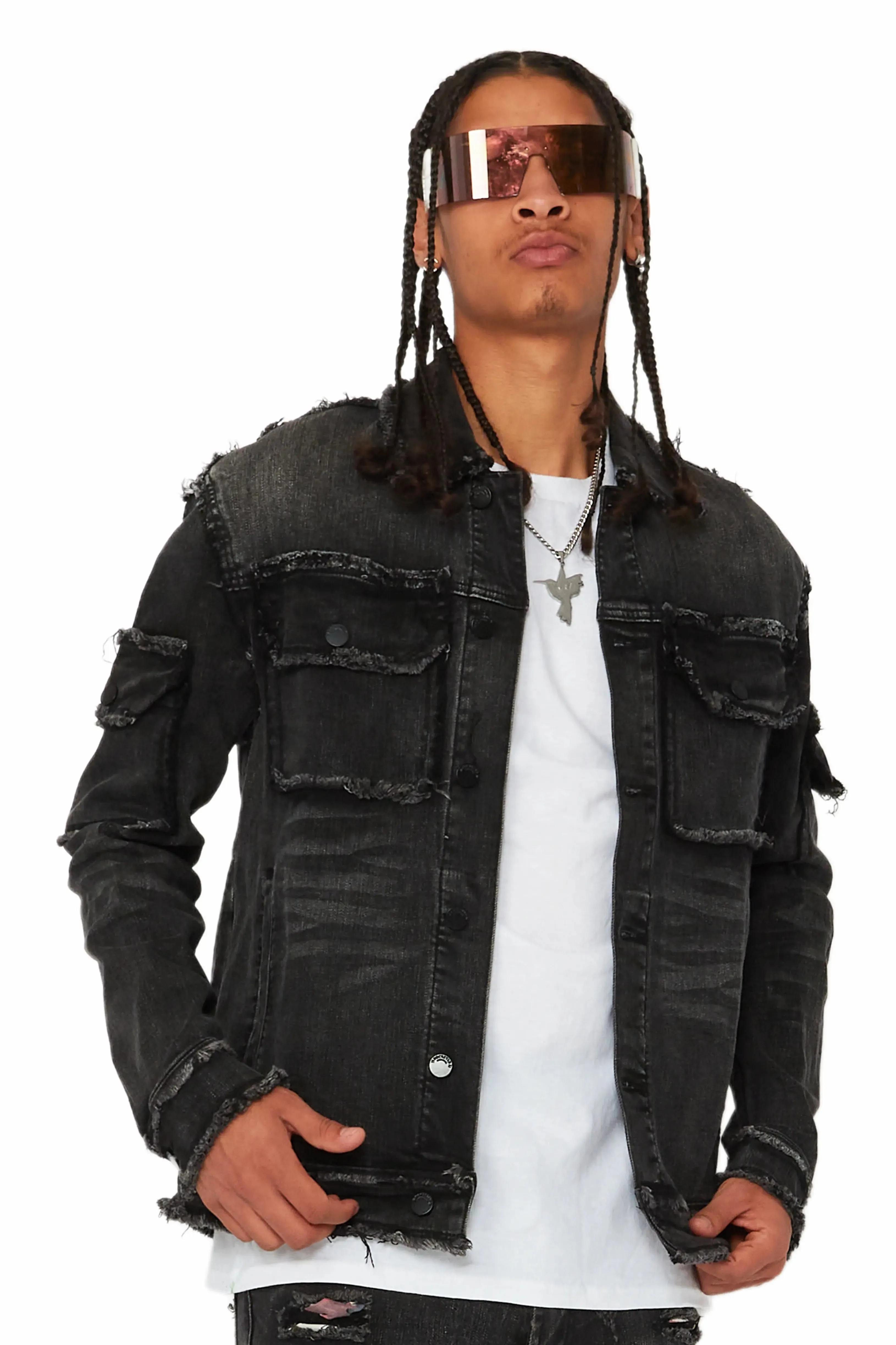 Tyrell Grey Wash Jean Jacket sold by Rockstar Original