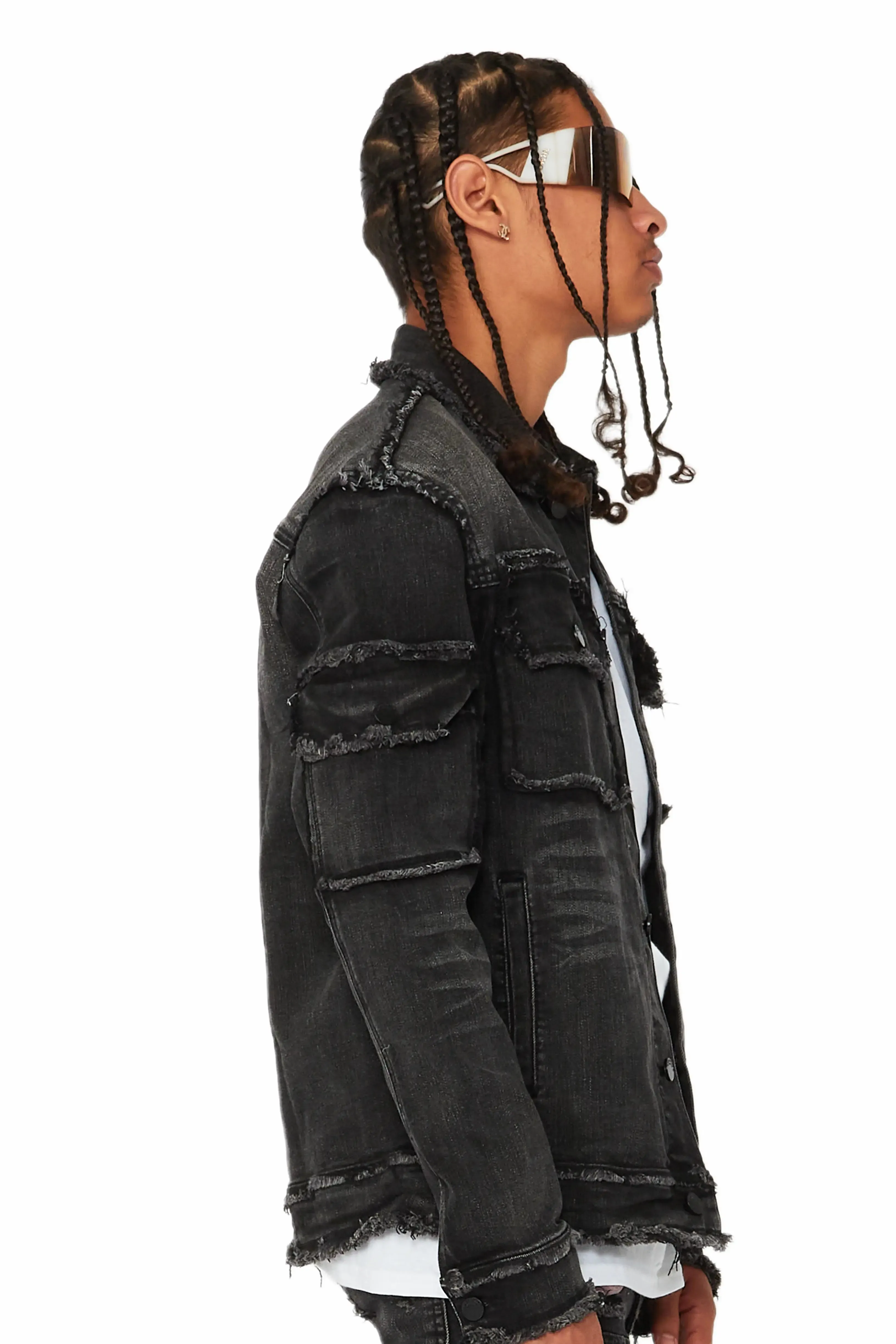 Tyrell Grey Wash Jean Jacket sold by Rockstar Original product image thumbnail 3