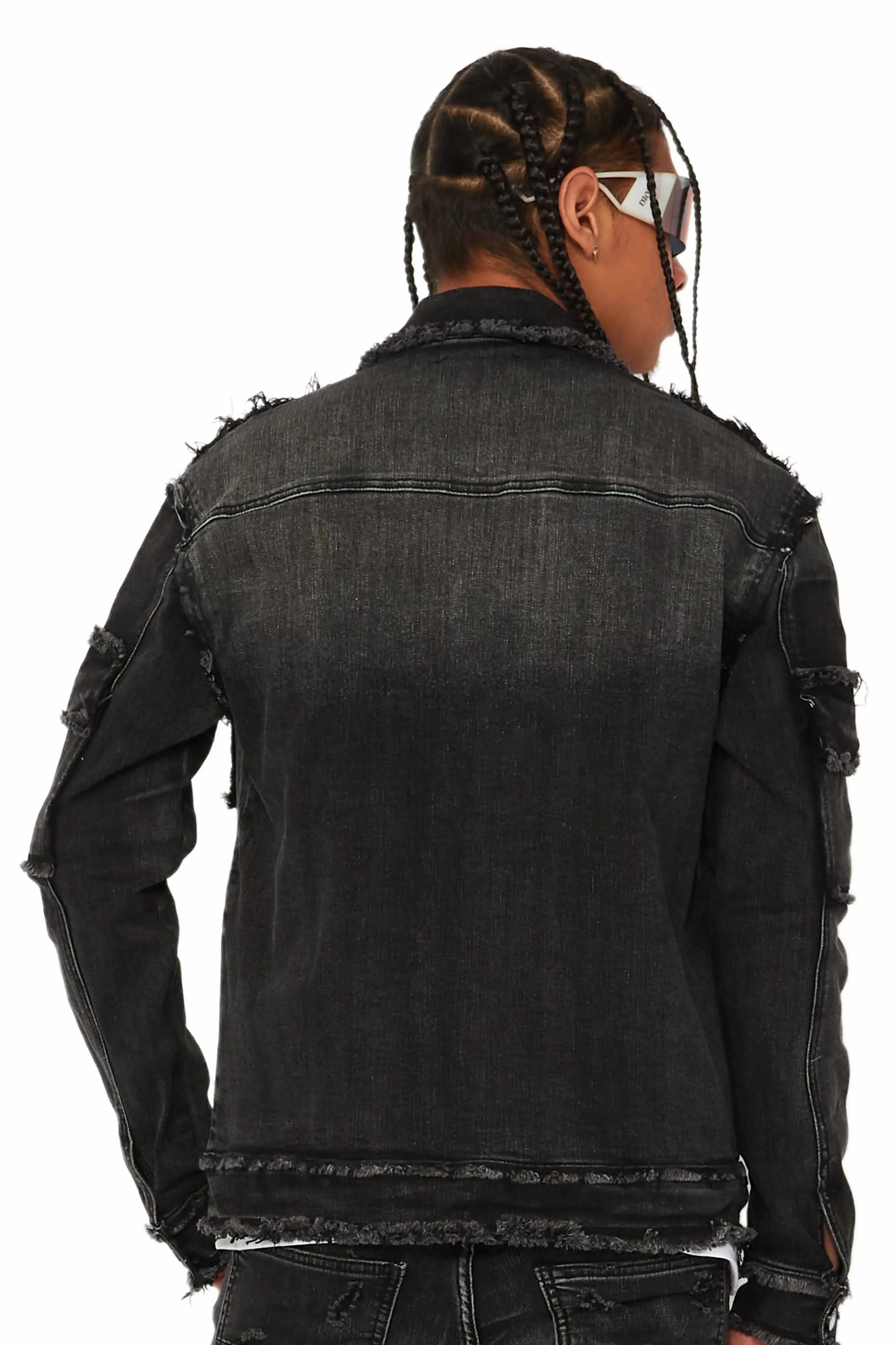 Tyrell Grey Wash Jean Jacket sold by Rockstar Original product image thumbnail 4