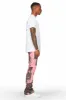 Alam Pink Stacked Flare Pant sold by Rockstar Original
