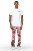 Alam Pink Stacked Flare Pant sold by Rockstar Original