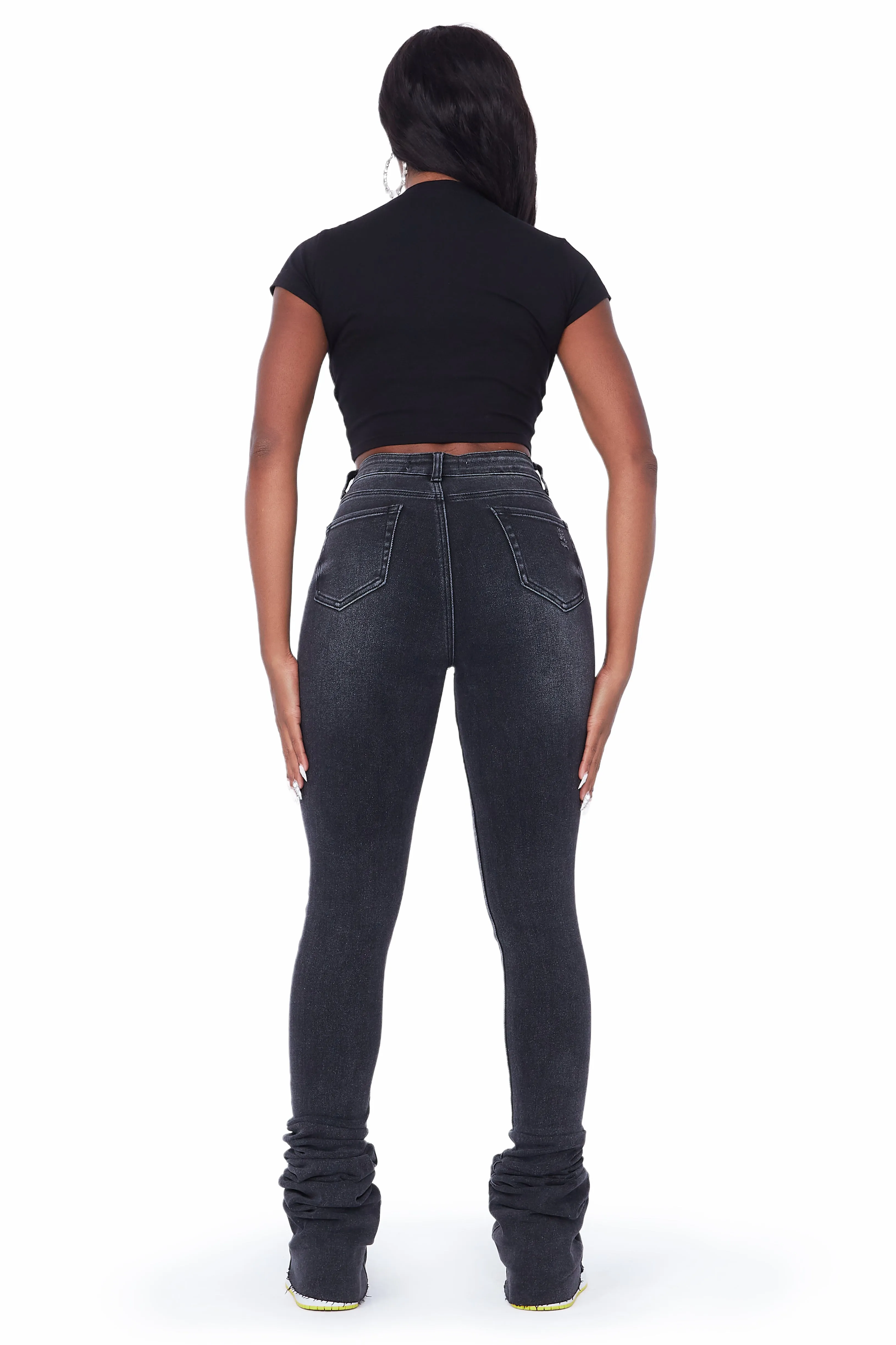 Jayleen Black Super Stacked Jean sold by Rockstar Original product image thumbnail 5