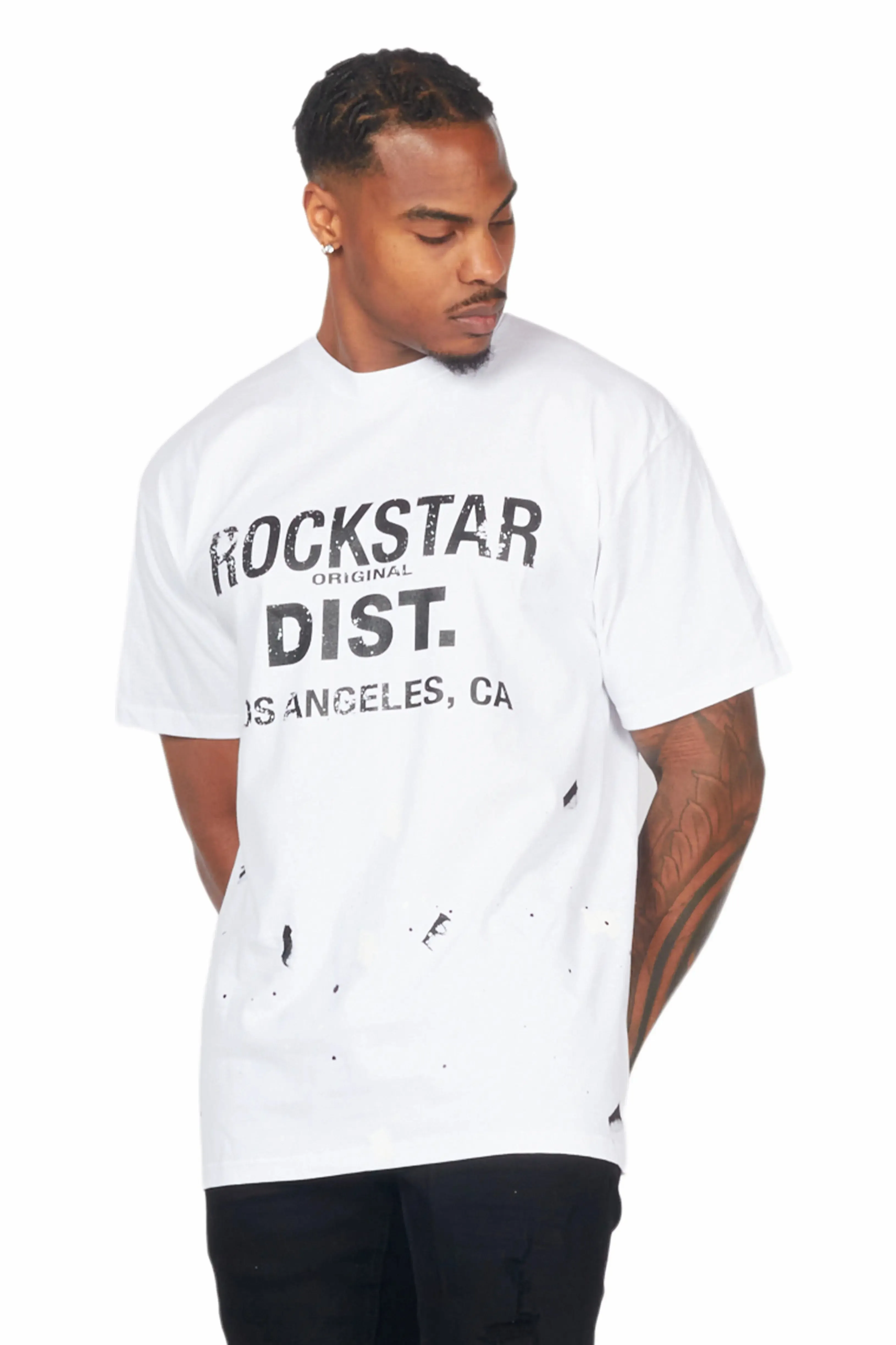 Scottie White Graphic T-Shirt sold by Rockstar Original product image thumbnail 4