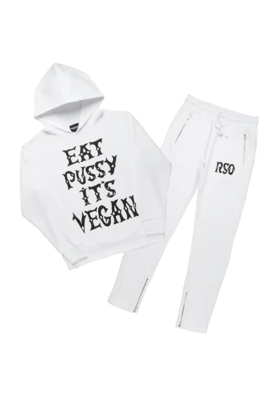 Posse White/Black Hoodie Trackset sold by Rockstar Original