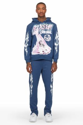 Darwin Navy Slim Fit Track Set sold by Rockstar Original