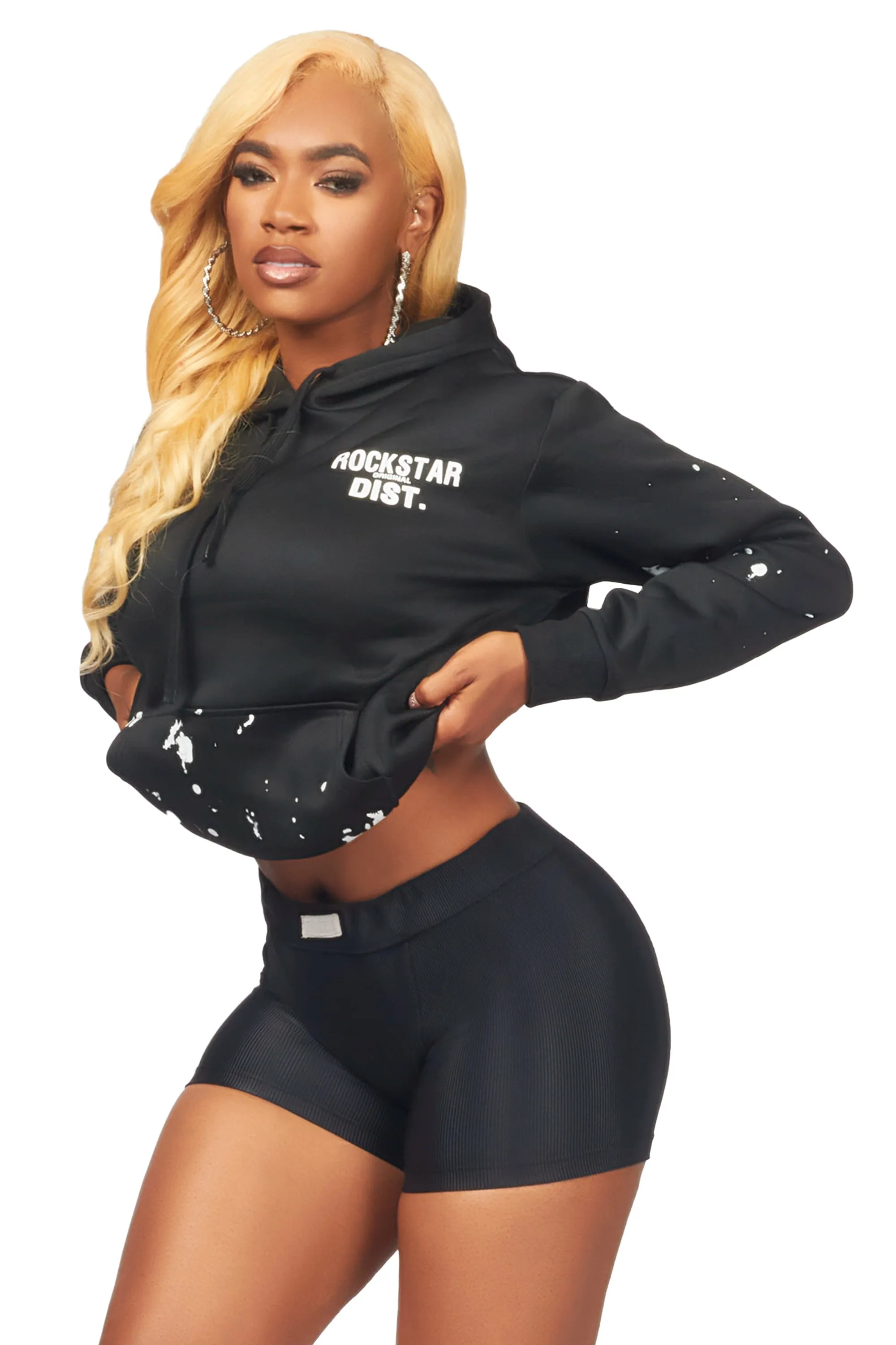 Nylia Black Oversized Hoodie sold by Rockstar Original