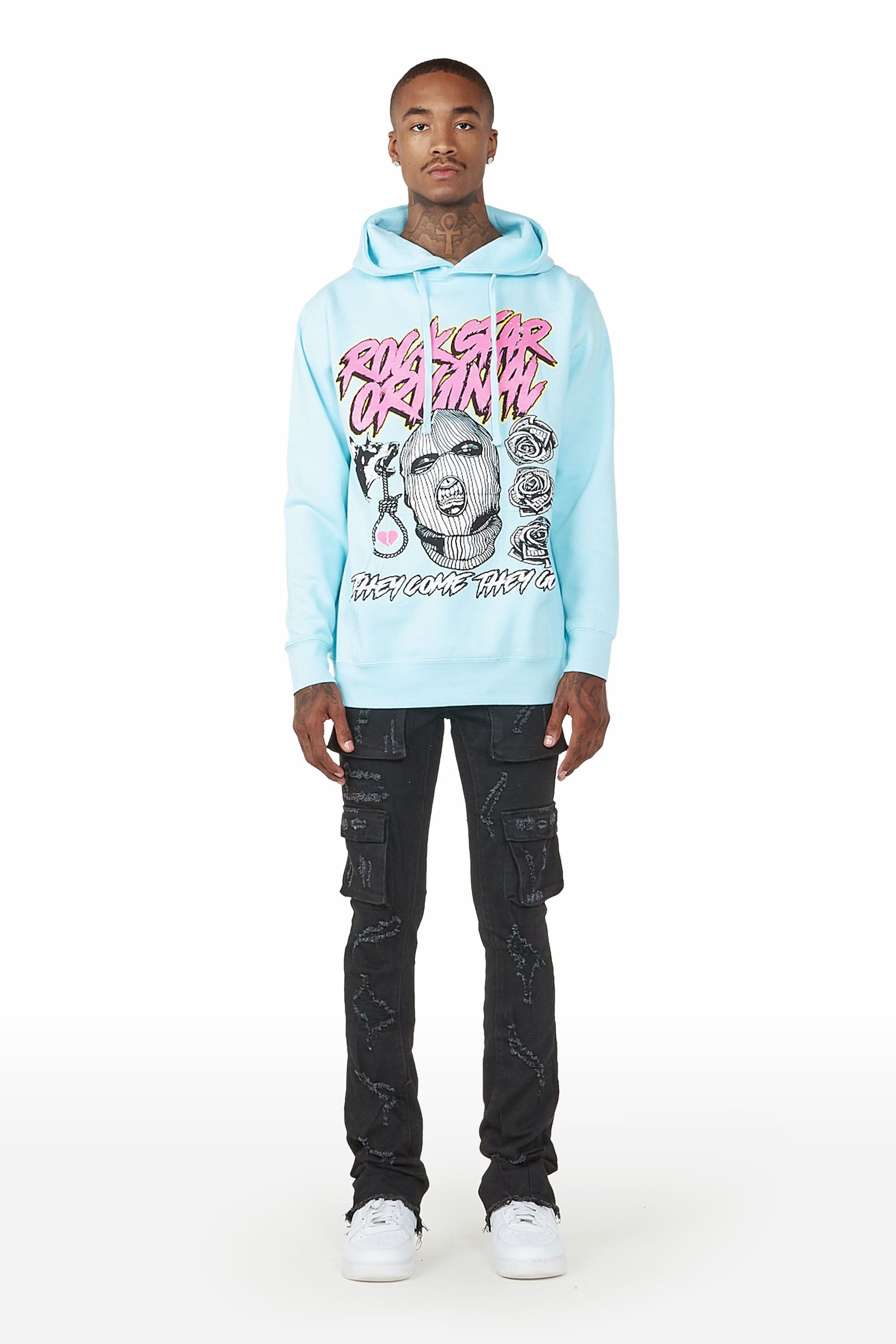 Zaid Black Stacked Flare Jean sold by Rockstar Original product image thumbnail 2